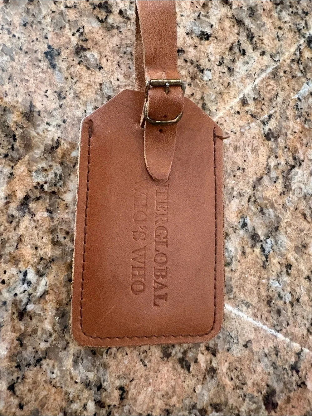 Leather Luggage Tag